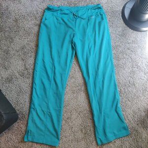 Size L , Grey's Anatomy Active 4276 Yoga Pant Teal Scrub pant
